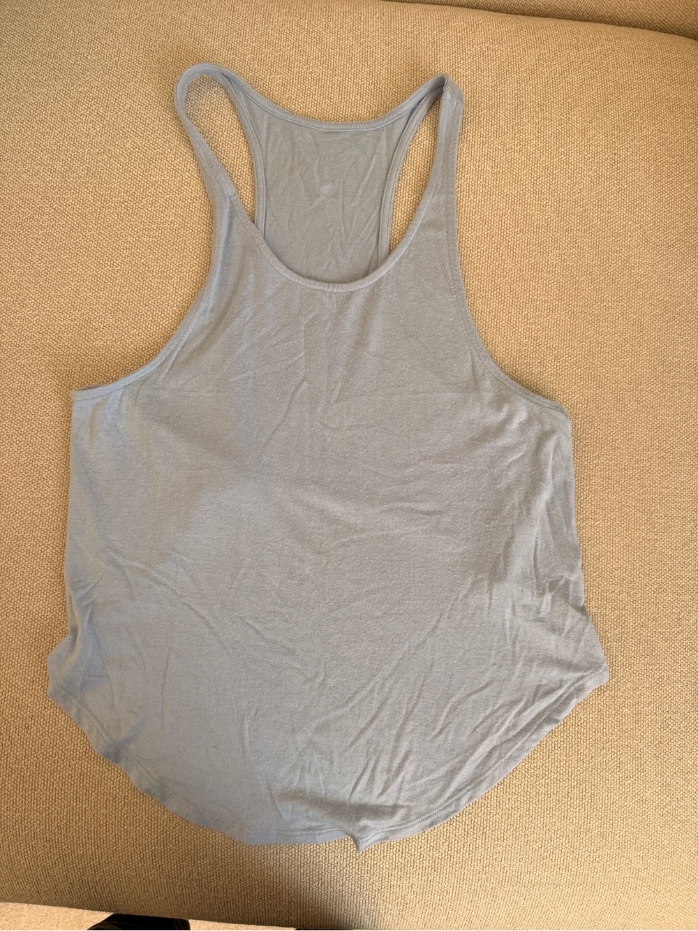 Women's Racerback Tank Top in Light Gray